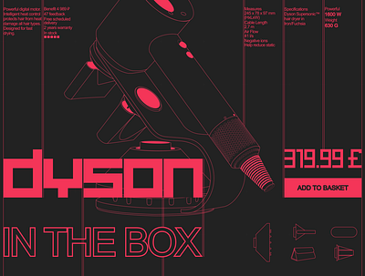 Dyson Bauhaus Concept branding design figma flat illustraion illustration typography ui ux vector