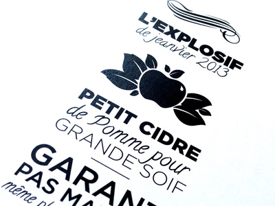 For my own cider's production