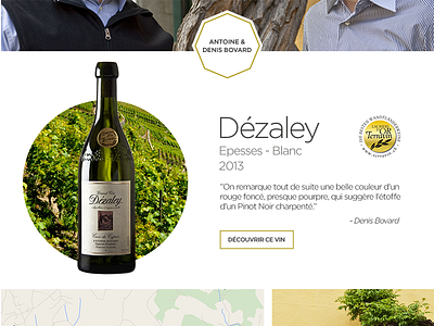 Domaine Bovard Lavaux - Dézaley design ecommerce identity web wine