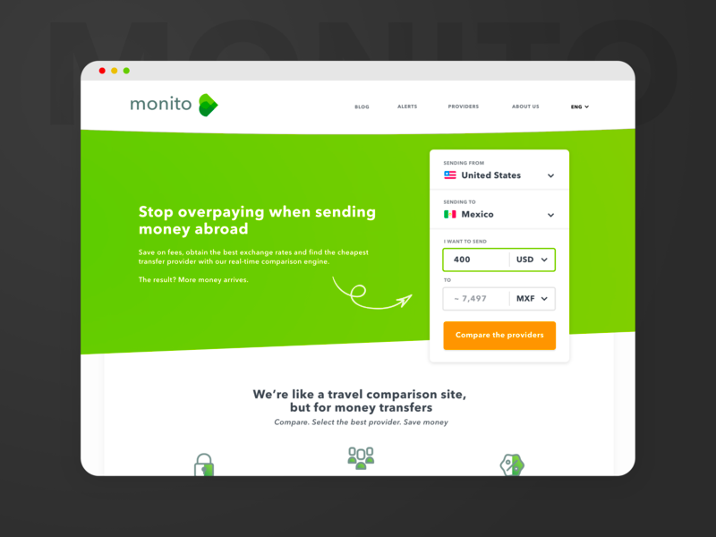 Homepage For An International Money Transfer Comparator By Homepage For An International Money Transfer Comparator By