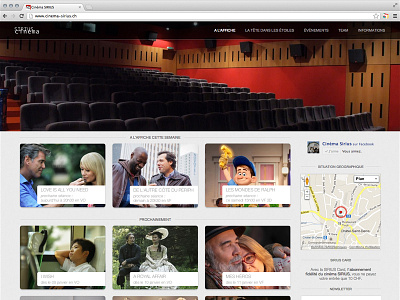 Cinema Sirius Homepage web webdesign