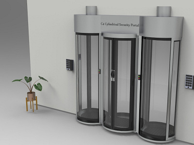 Security Door Design with 3d 3d blender branding cad model design graphic design illustration