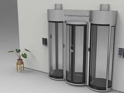 Security Door Design with 3d