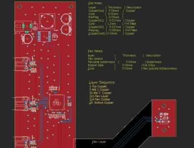 Redo: Rigid Flex FireWire Hub 3d cad cad modelling design pcb design