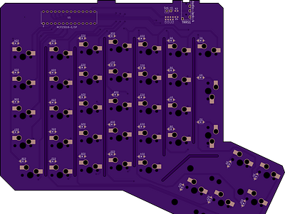 Ergodox Kebyboard Pcb Design 3d animation branding computer design electronics graphic design illustration logo motion graphics pcb design ui vector