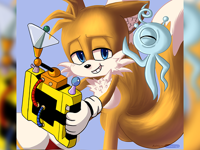 Communicate art challenge illustration sonic sonic colors sonic the hedgehog tails the fox