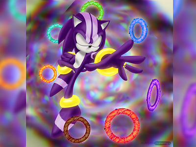 Emotion 7 world rings art challenge darkspine illustration sonic sonic and the secret rings sonic the hedgehog