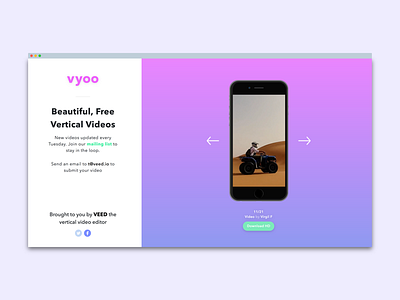 vyoo apple ios iphone x mobile mockup os ui ux video videos