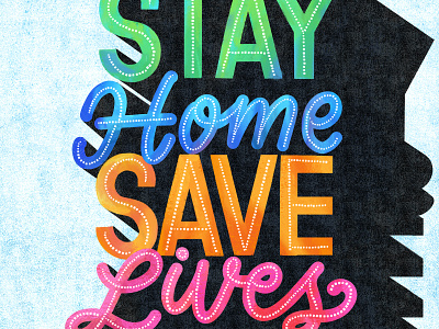 Stay Home design hand lettering hand lettering lettering type typography