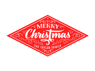 Christmas Badge merry christmas lettering calligraphy flourishes badge christmas card greetings