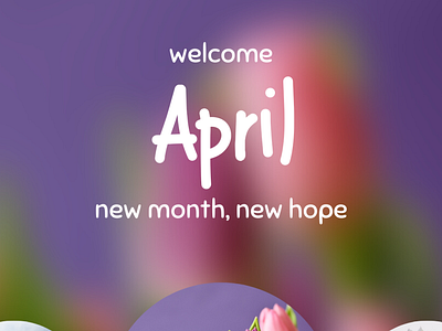 Let's Celebrate April . The Month of New Hope