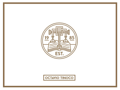 Octavio Tinoco balance book design ftdesign gold law lawyer line logo pendulum shield tribunal