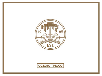 Octavio Tinoco balance book design ftdesign gold law lawyer line logo pendulum shield tribunal