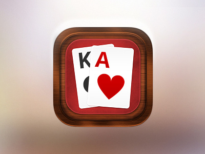 Solitaire Icon app cards icon ios iphone mockup patience playing solitaire ui