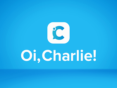Oi, Charlie! app logo branding charlie logo logotype