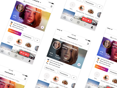 Daily UI #006 - Instagram Profile Page