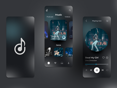 BiPlay - Music Streaming Design App design illustration music music streaming play music streaming