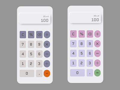 My Calc - Calculator App - UI Design calc calc design calculator math