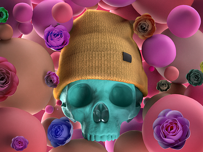 Cyan Skull