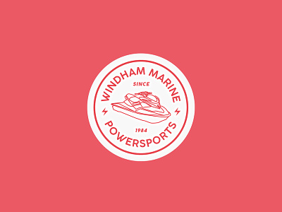 Windham Marine & Powersports Logo Identity Concept art brand branding character clean design flat icon icons identity illustration illustrator lettering logo minimal sketch type typography vector web
