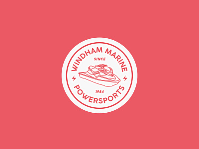 Windham Marine & Powersports Logo Identity Concept art brand branding character clean design flat icon icons identity illustration illustrator lettering logo minimal sketch type typography vector web