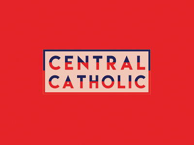 Geofilter for Central Catholic High School art brand branding clean design designers geofilters graphic graphic design grid identity illustrator lettering location logo snapchat snapchat filter type typography vector