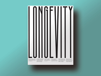 Longevity Poster art brand branding character clean color design flat graphic grid identity illustration illustrator layout lettering logo minimal type typography vector