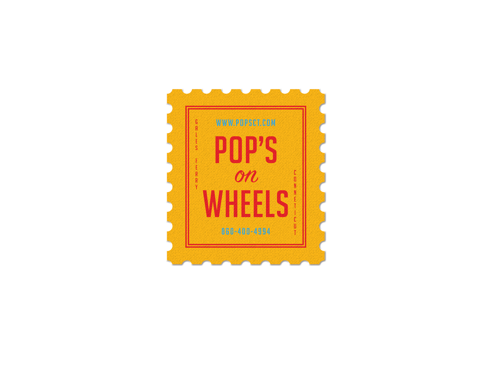 Pop's on Wheels Stamp by Mike Hovnanian on Dribbble