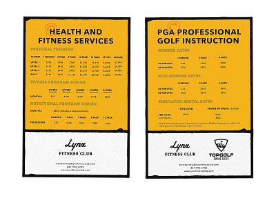 Lynx Rate Card