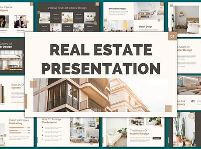 Real-Estate, Architecture and Construction Presentations branded presentation branding canva canva presentation design graphic design illustration logo ui vector