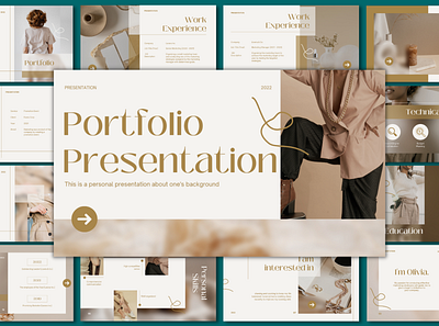 Portfolio Presentations to display your work profrssionally! branded presentation branding canva canva presentation design graphic design illustration logo ui vector