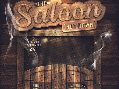 Western Saloon Flyer Template Set