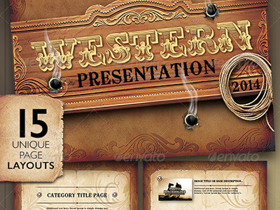 Western Style Powerpoint Presentation Template