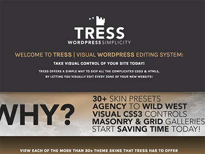 Tress | WordPress Simplicity design easy masonry simple stronghold theme visual website wordpress wordpress theme