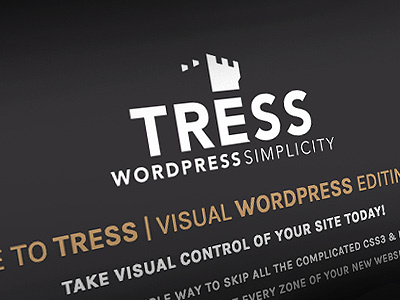 Tress | WordPress Simplicity Brand brand brandmark castle clean crest design logo logo design modern wordpress wordpress theme