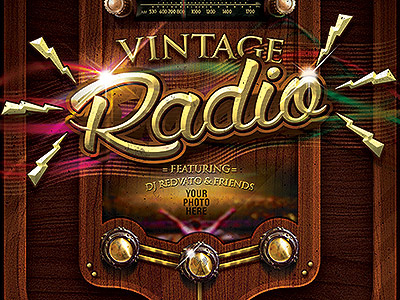 Vintage Radio Event Flyer