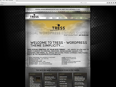 Tress | WordPress - Military creative ecommerce multipurpose one page portfolio responsive retina seo woocommerce wordpress wordpress theme
