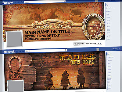 Western Facebook Timeline Templates bullets cowboys facebook grunge lasso paper timeline western wild west