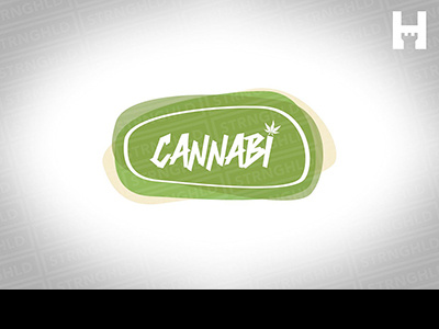 Cannabis Logo Template 420 brand design green hemp logo template typography vector weed