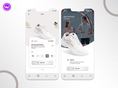 Application Shoes ui