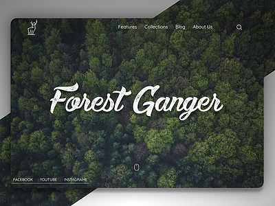 Forest Ganger - Landing Page design forest green jungle landing page tree ui ux web website