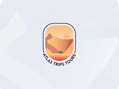 Atlas Trips Tours Desert Rebrand Logo