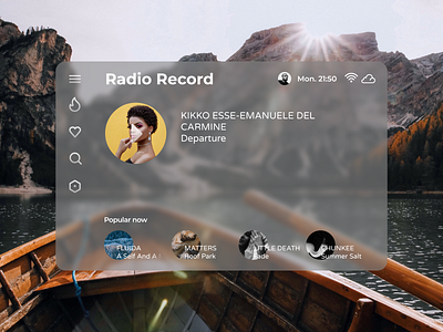 Online radio app design figma music radio shot ux