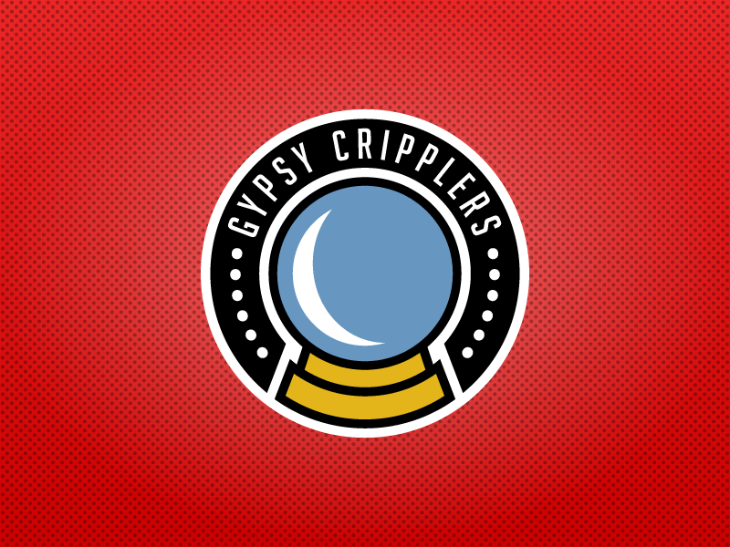Gypsy Cripplers Secondary Logo sports design sports logos ice hockey logo design character design sports nhl hockey logo