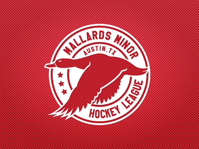 Mallards Minor Hockey League Logo atx hockey ice hockey logo logo design nhl sports design sports logos texas