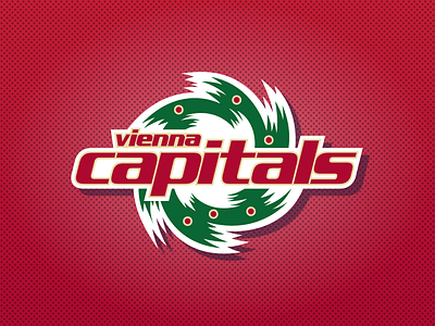 Vienna Capitals Christmas Logo austria christmas diabetes europe fundraiser hockey logo logo design nhl