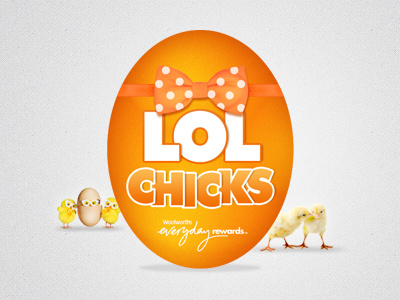 LOL Chicks campaign design digital logo