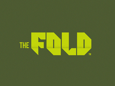 The Fold Logo brand identity custom type fold geometric identity logo logotype symbol typography wordmark