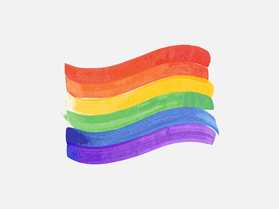 The Village branding brush stroke gay gay village lgbt logo mark paint stroke rainbow rebrand watercolor