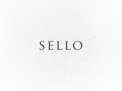 Sello Logo awkward branding logo mark media sello store texture type typeface